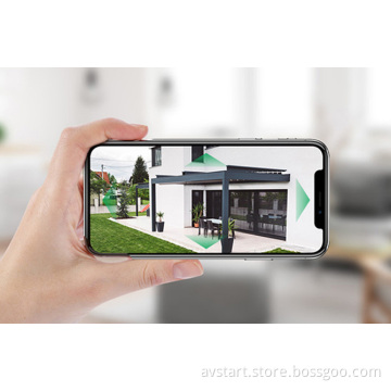 DD201 10400mAh Wire-Free Outdoor Solar Battery Powered Security Cameras